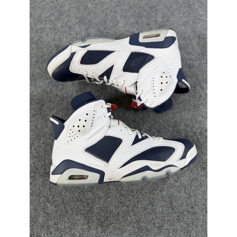Nike Air Jordan 6 Retro Midnight Navy Shoes Mens 9.5 Sneakers CT8529-164 - Picture 9 of 14